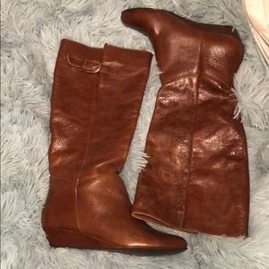 Brand New Cognac Steve Madden Intyce Boots 7.5